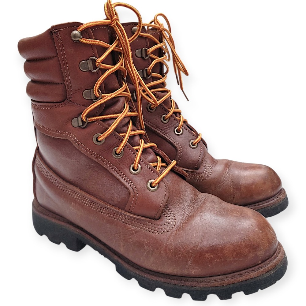 Timberland American Craft Boots Mens 8 Made In USA Waterproof 8-INCH Vibram Sole